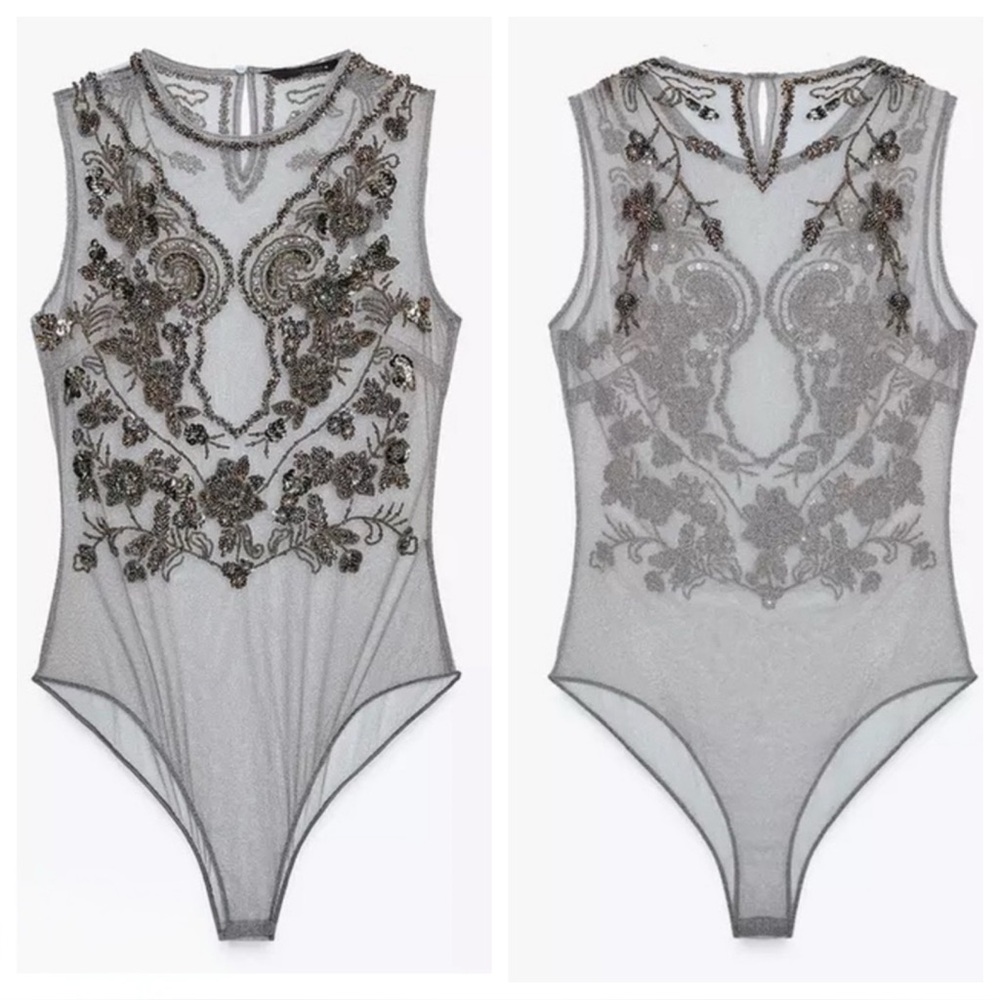 ZW COLLECTION EMBROIDERED BODYSUIT